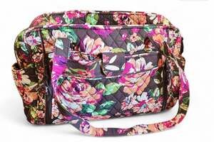 Vera Bradley Ultimate Diaper Baby Bag in English Rose with Changing Pad